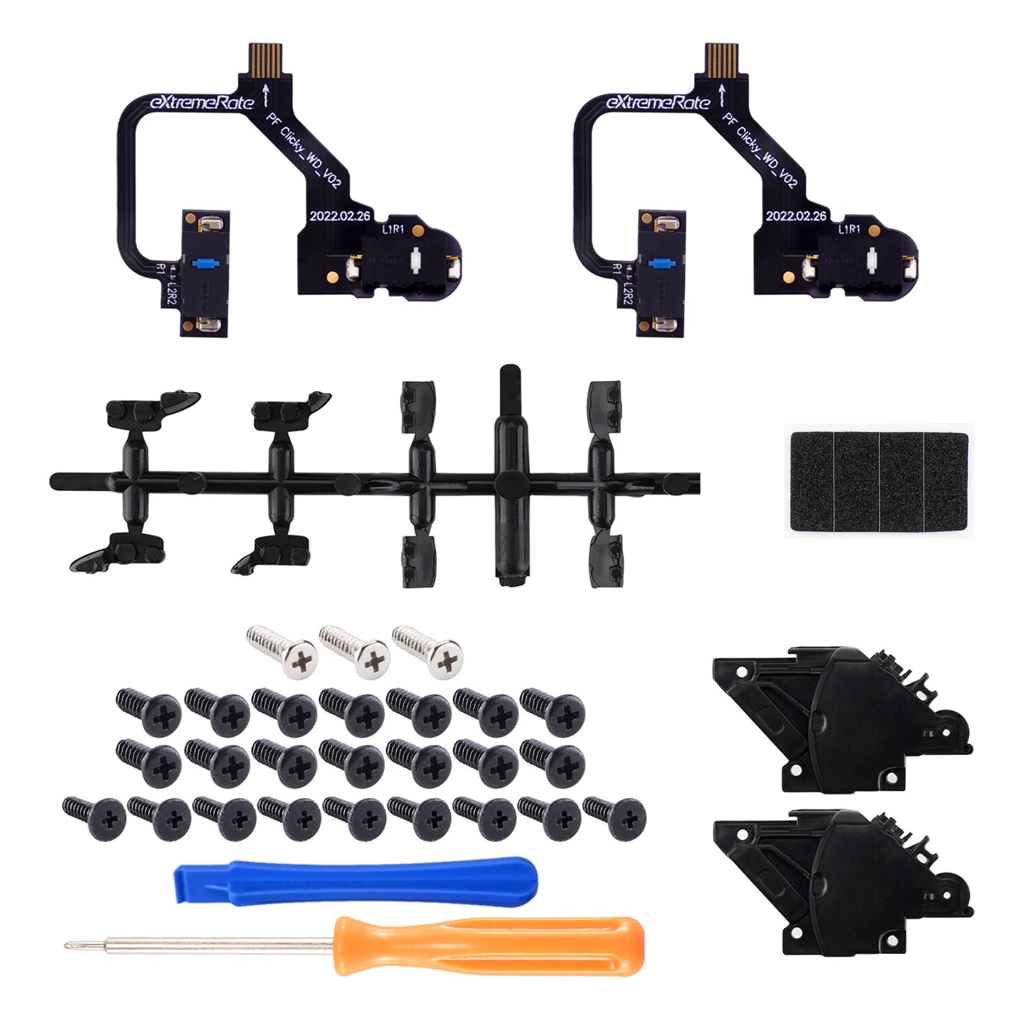 eXtremeRate Micro Switch - Light Version Clicky Hair Trigger Kit for ps5 Controller BDM-010 & BDM-020, Shoulder Buttons