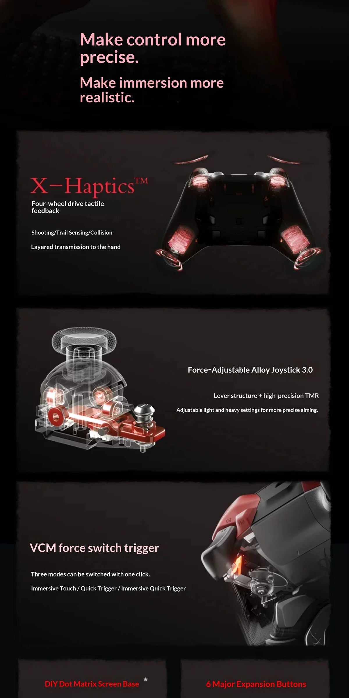 Flydigi Apex 6 Pro Phantom Blade Zero Edition Gaming Controller for PC/Switch Full Set