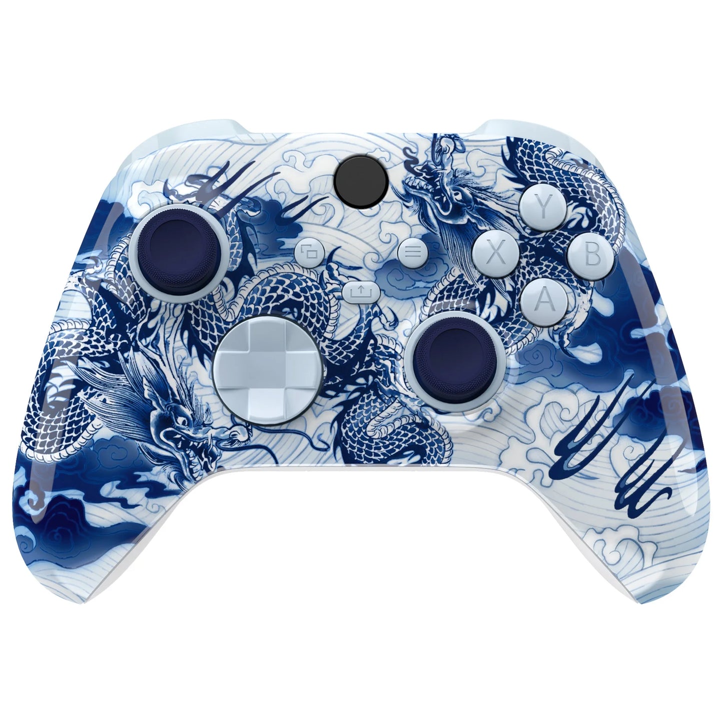 eXtremeRate Full Set Housing Shell Buttons for for Xbox Core Wireless Controller, Side Front Back Plate Cover - Easter Rabbit