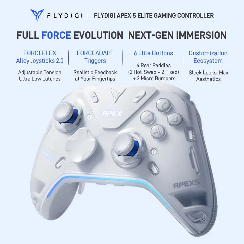 Flydigi Apex 5 Wireless Gaming Controller for PC/Switch/iOS/Android