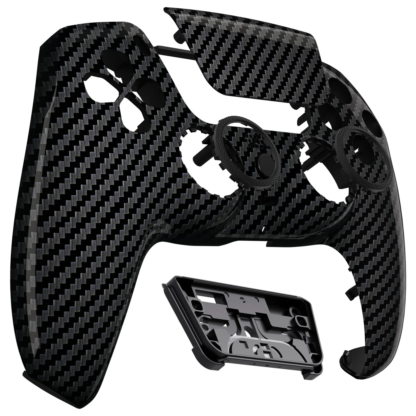 eXtremeRate LUNA Redesigned Shell Touchpad for ps5 Controller BDM-010/020/030/040/050 - Graphite Carbon