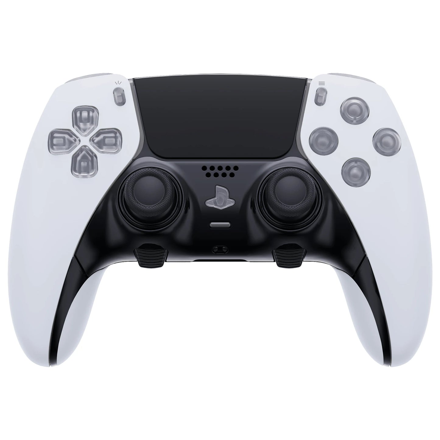 eXtremeRate Replacement Clear Full Set Buttons for ps5 Edge Controller