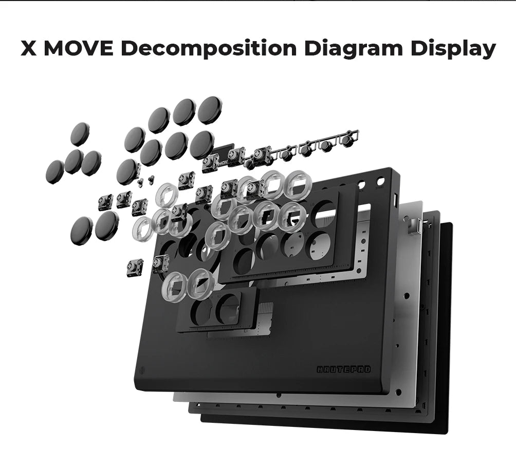 Haute42 X-Move Aluminium Alloy Leverless Controller For PC/PS5/PS4