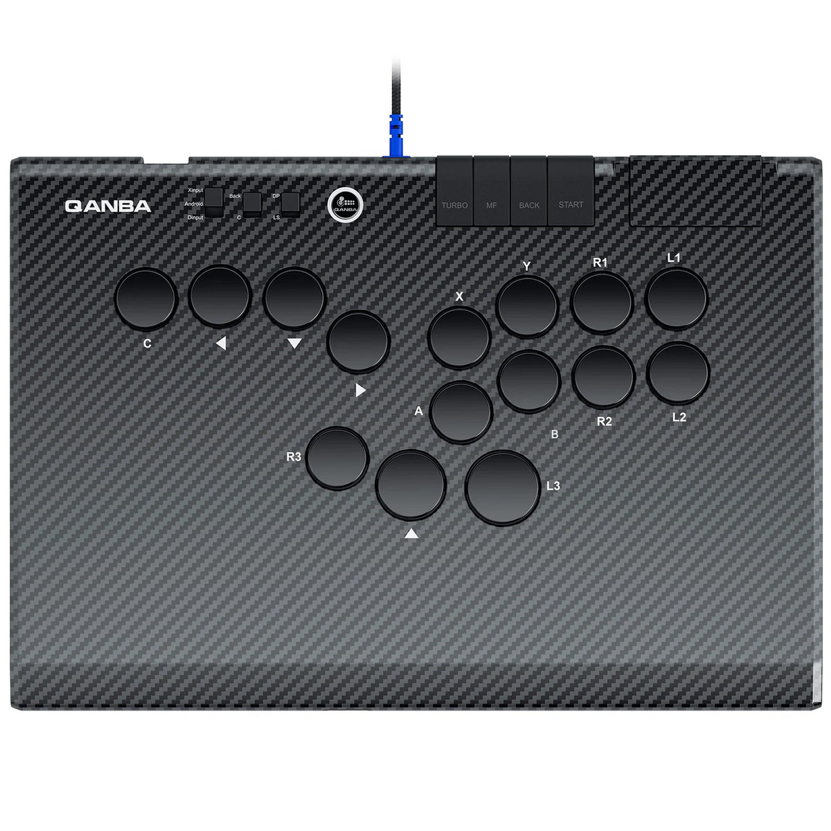Qanba Ruby Wireless  Leverless Gaming Controller For PC/Steam/Android