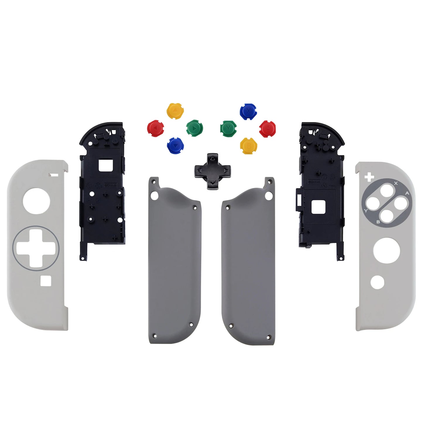 eXtremeRate Housing W/Full Set Buttons for Nintendo Switch JoyCon & OLED JoyCon - SNES Classic EU Style