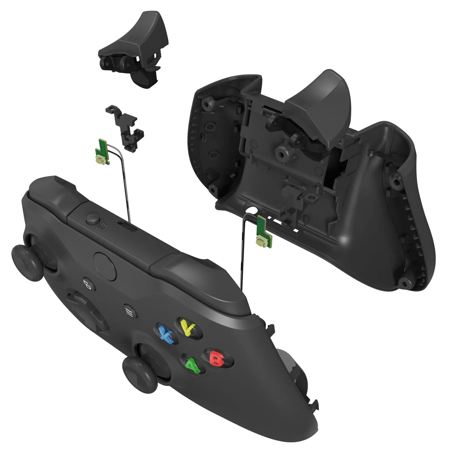 eXtremeRate Clicky Hair Trigger Kit Custom Flashshot Trigger Stop Flex Cable Shoulder Buttons for Xbox One X/S Controller