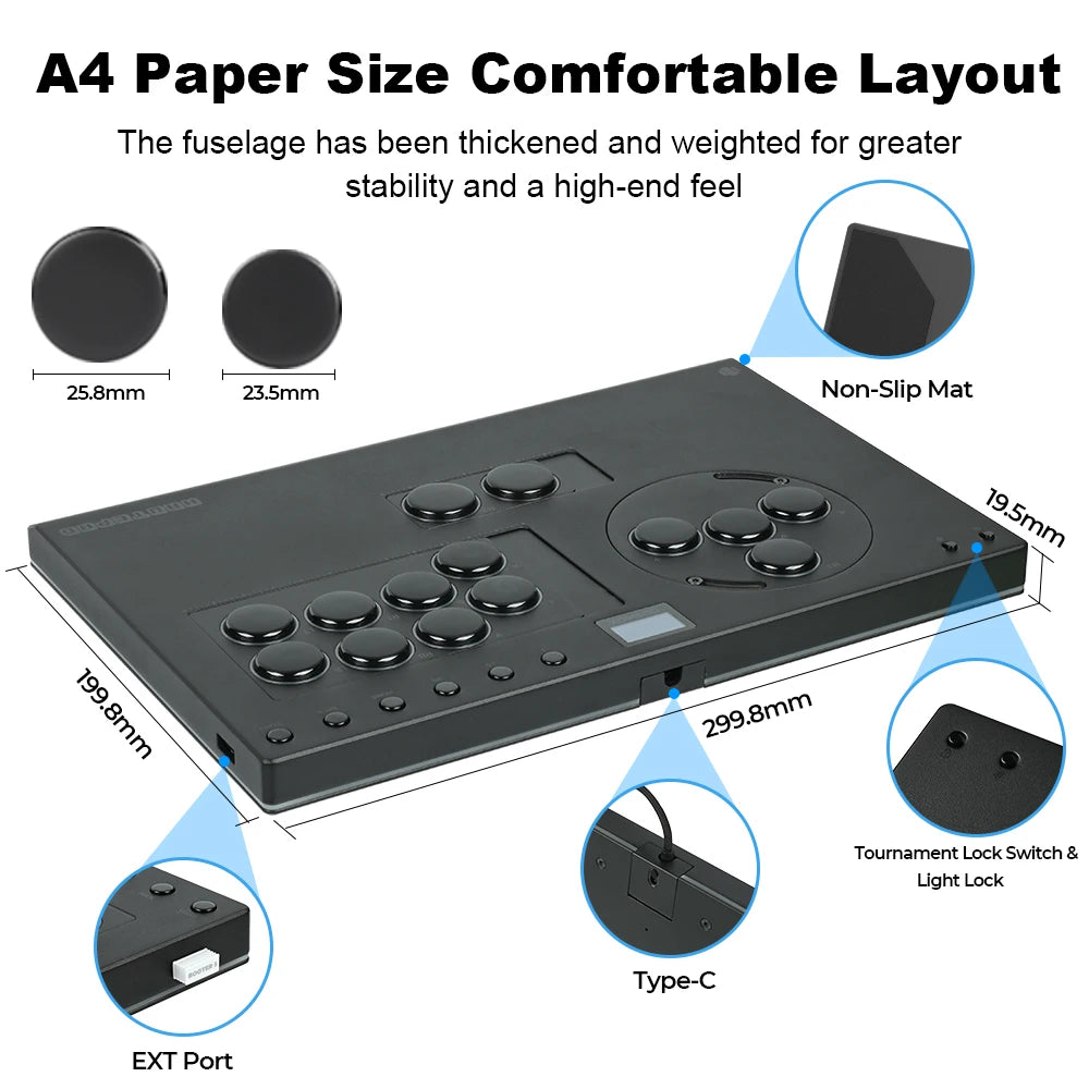 Haute42 X-Move Aluminium Alloy Leverless Controller For PC/PS5/PS4
