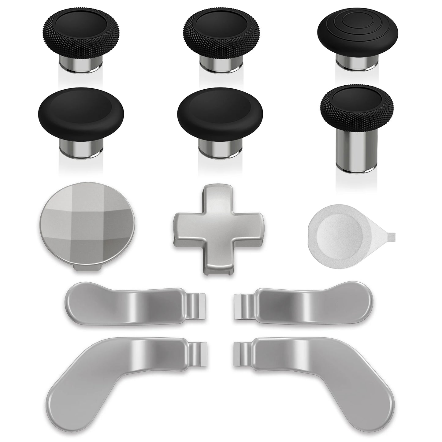 eXtremeRate Metal Thumbsticks & Adjustment Tool, D-Pads, Paddles for Xbox Elite Series 2 Controller, 13 in 1 Component Pack Kit