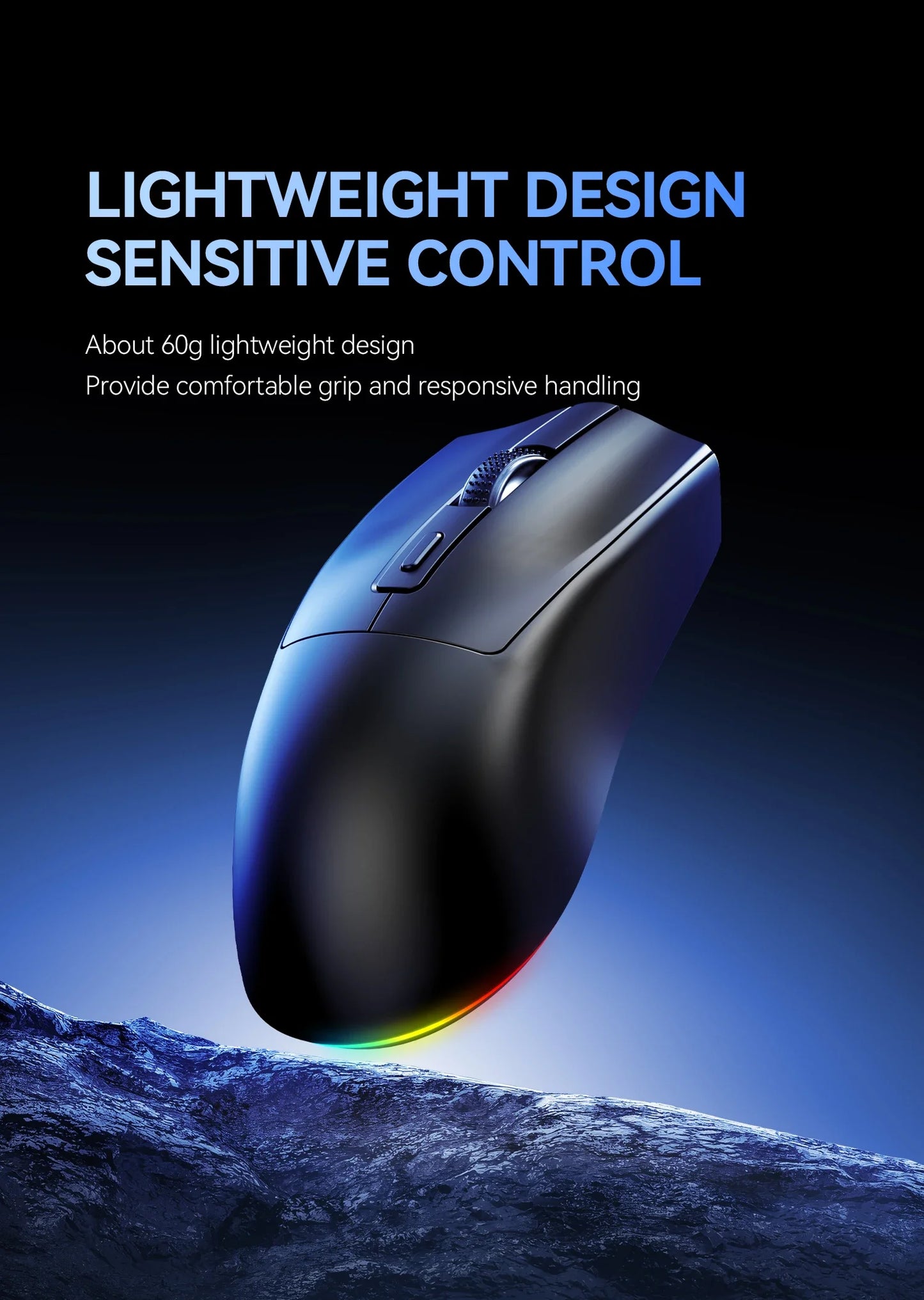 Leaven X3 Wireless Gaming Mouse with Charging Dock, Dual Mode Bluetooth/2.4G