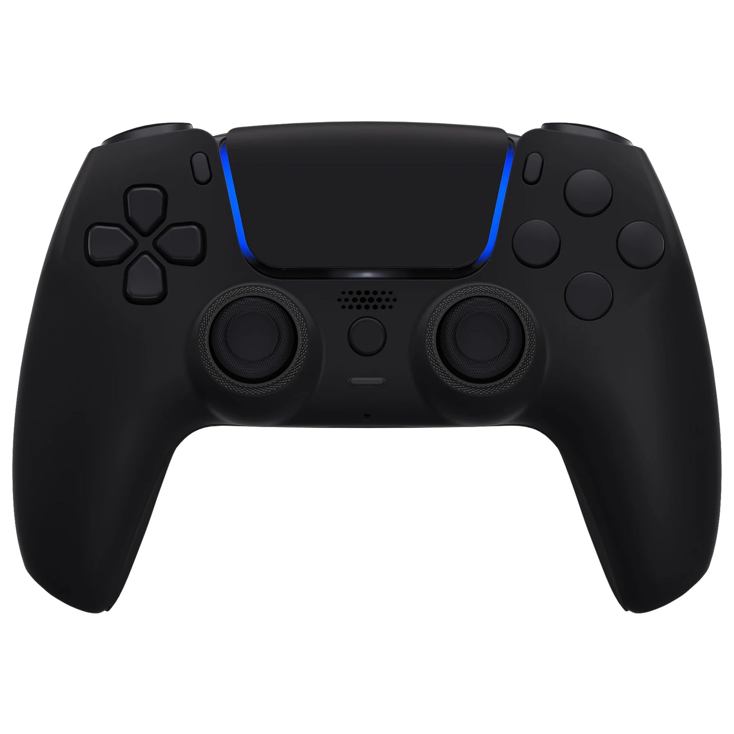 eXtremeRate Luna Redesigned Full Set Housing Shell Buttons Touchpad Cover Compatible with ps5 Controller BDM-060 - Black