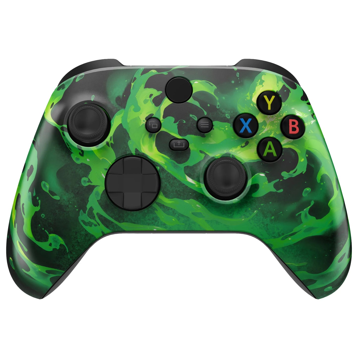 eXtremeRate Custom Pattern Part Faceplate, Soft Touch Grip Front Housing Shell Case for Xbox Series X/S (Xbox Core) Controller