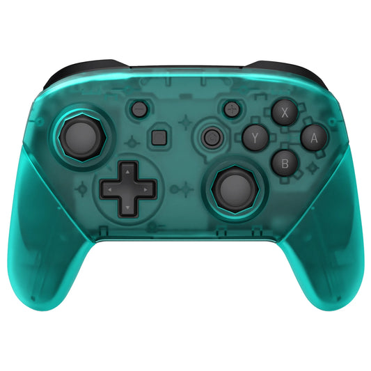 eXtremeRate Replacement Grip Shell for NS Switch Pro Controller - Emerald Green, Octagonal Gated Sticks Design