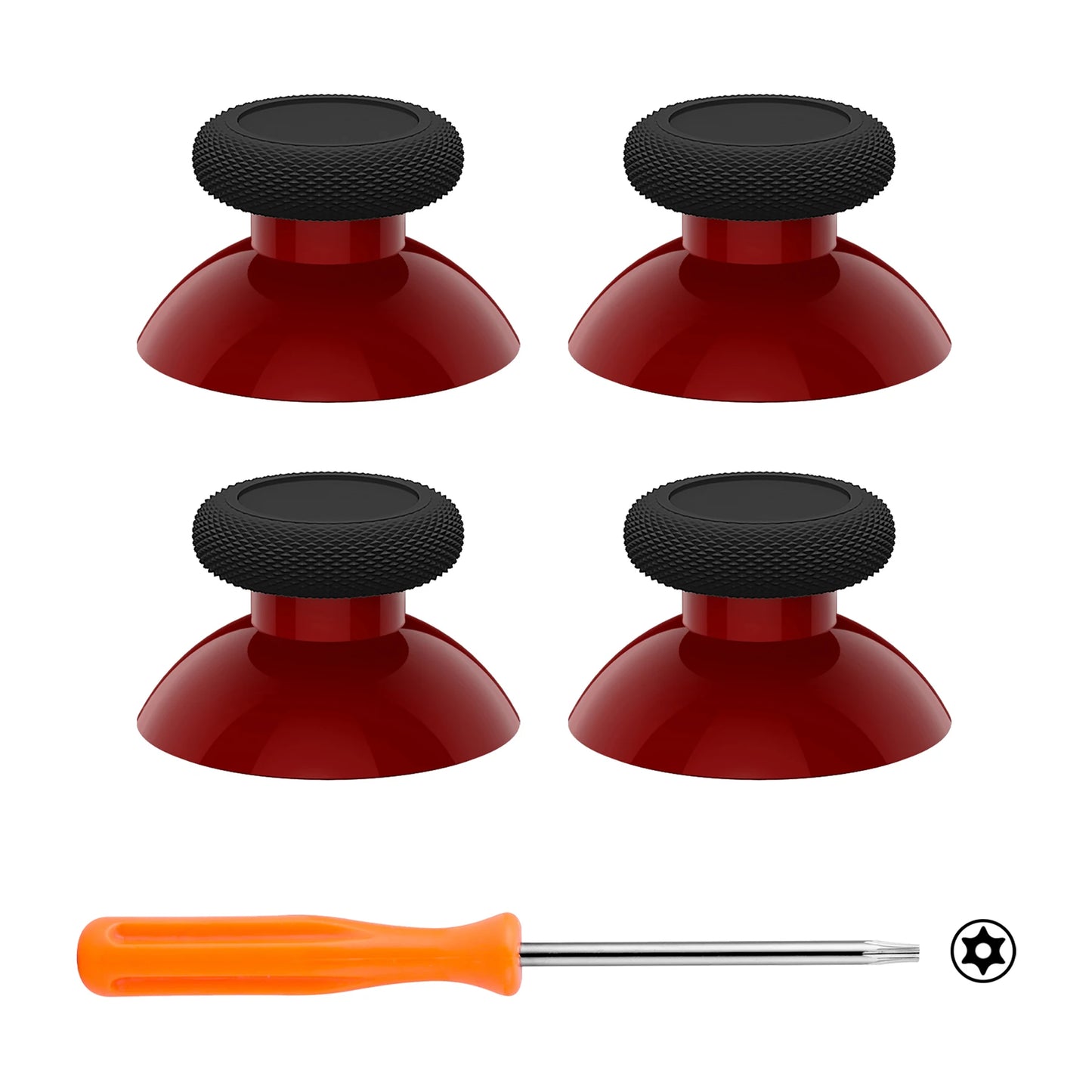 eXtremeRate 4 pcs Replacement Joystick for Xbox One & Xbox Series X/S & Xbox One S/X & Xbox Elite V1- Black bottom series