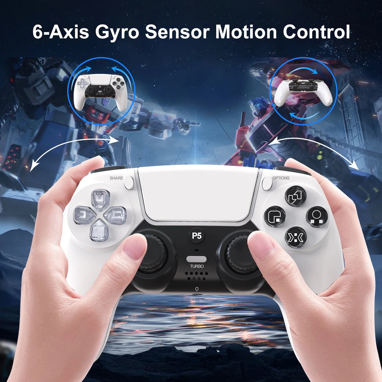 GAMINJA P50A Wireless Gaming Controller For PS5/PC
