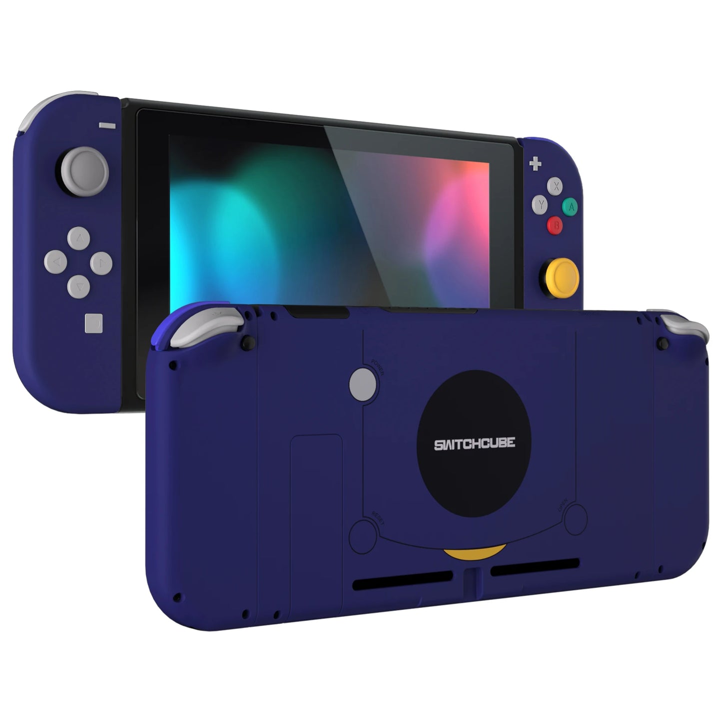 eXtremeRate Custom Patterned Console Back Plate Housing Shell with Full Set Buttons for Nintendo Switch