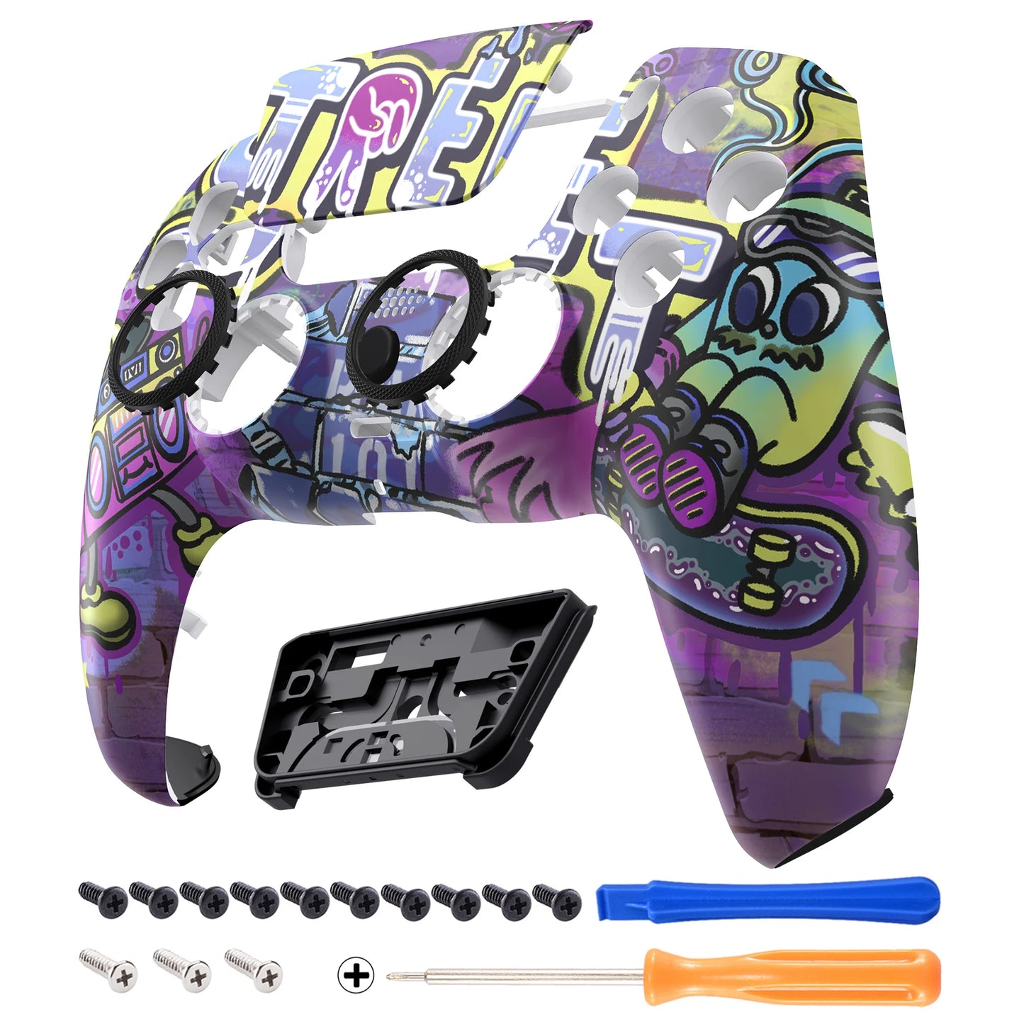 eXtremeRate LUNA Redesigned Replacement Front Shell Touchpad For ps5 Controller BDM-010/020/030/040/050