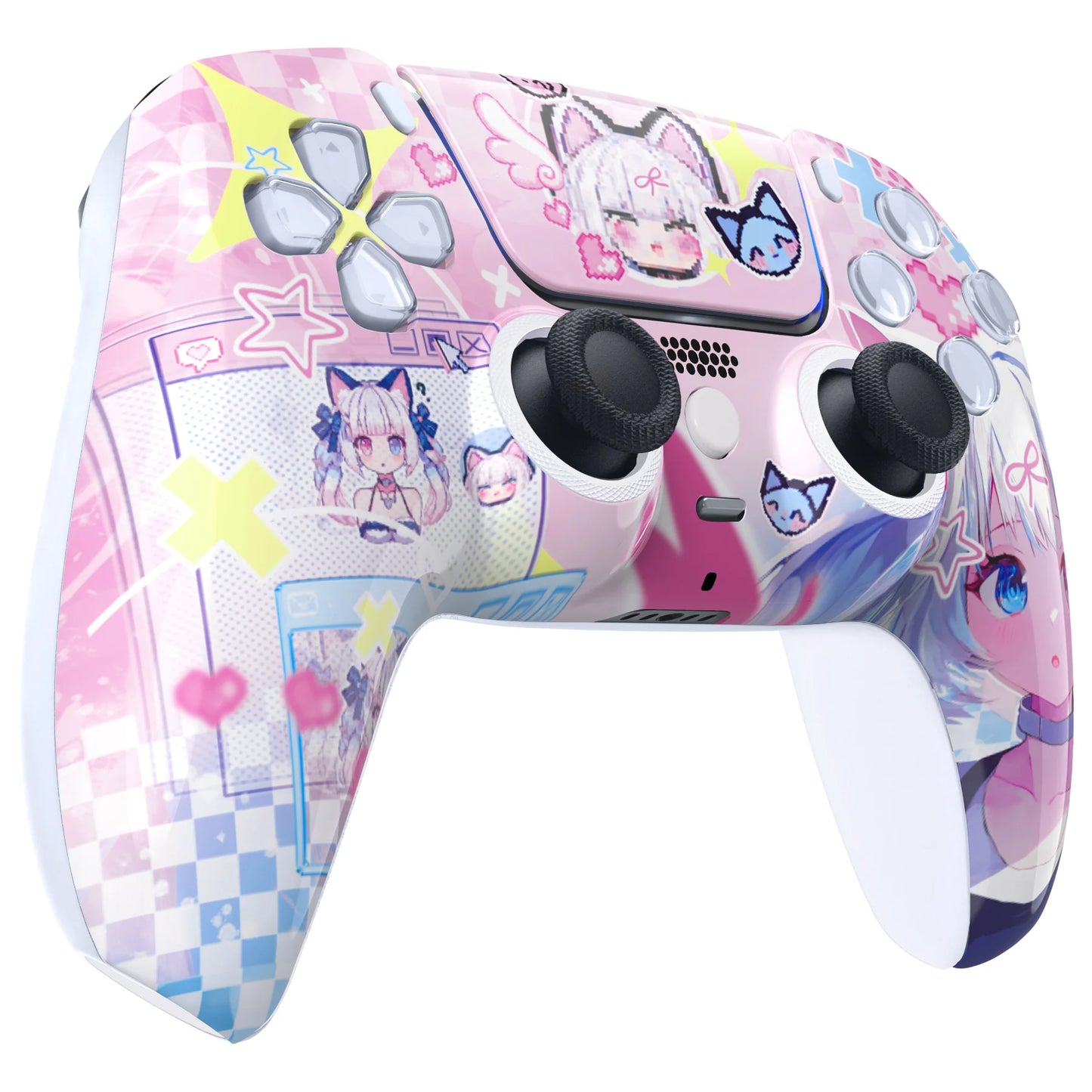 eXtremeRate LUNA Redesigned Replacement Front Shell Touchpad For ps5 Controller BDM-010/020/030/040/050