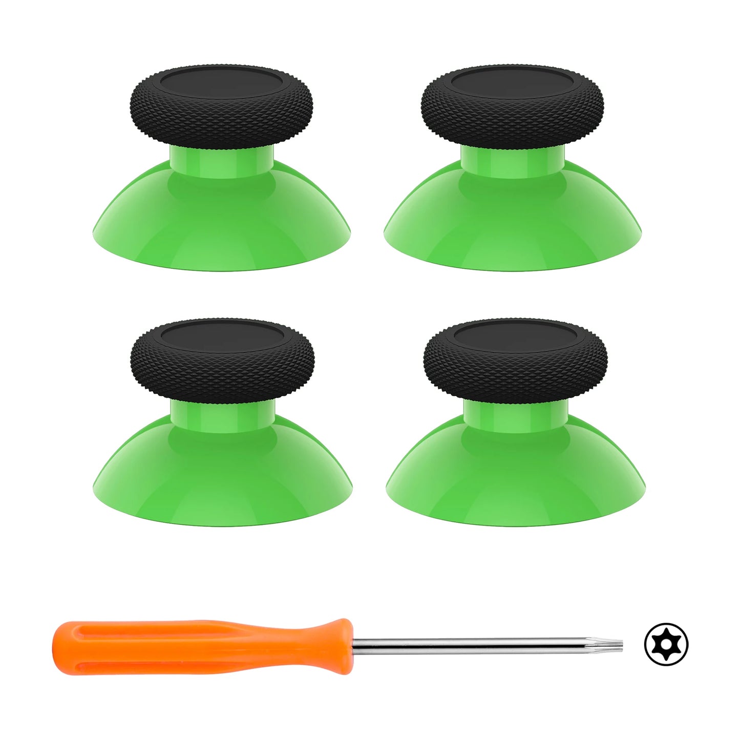 eXtremeRate 4 pcs Replacement Joystick for Xbox One & Xbox Series X/S & Xbox One S/X & Xbox Elite V1- Black bottom series