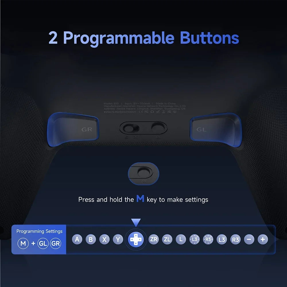 EasySMX S10 Wireless Gaming Controller For PC/Switch 1&2/Android/iOS/Steam