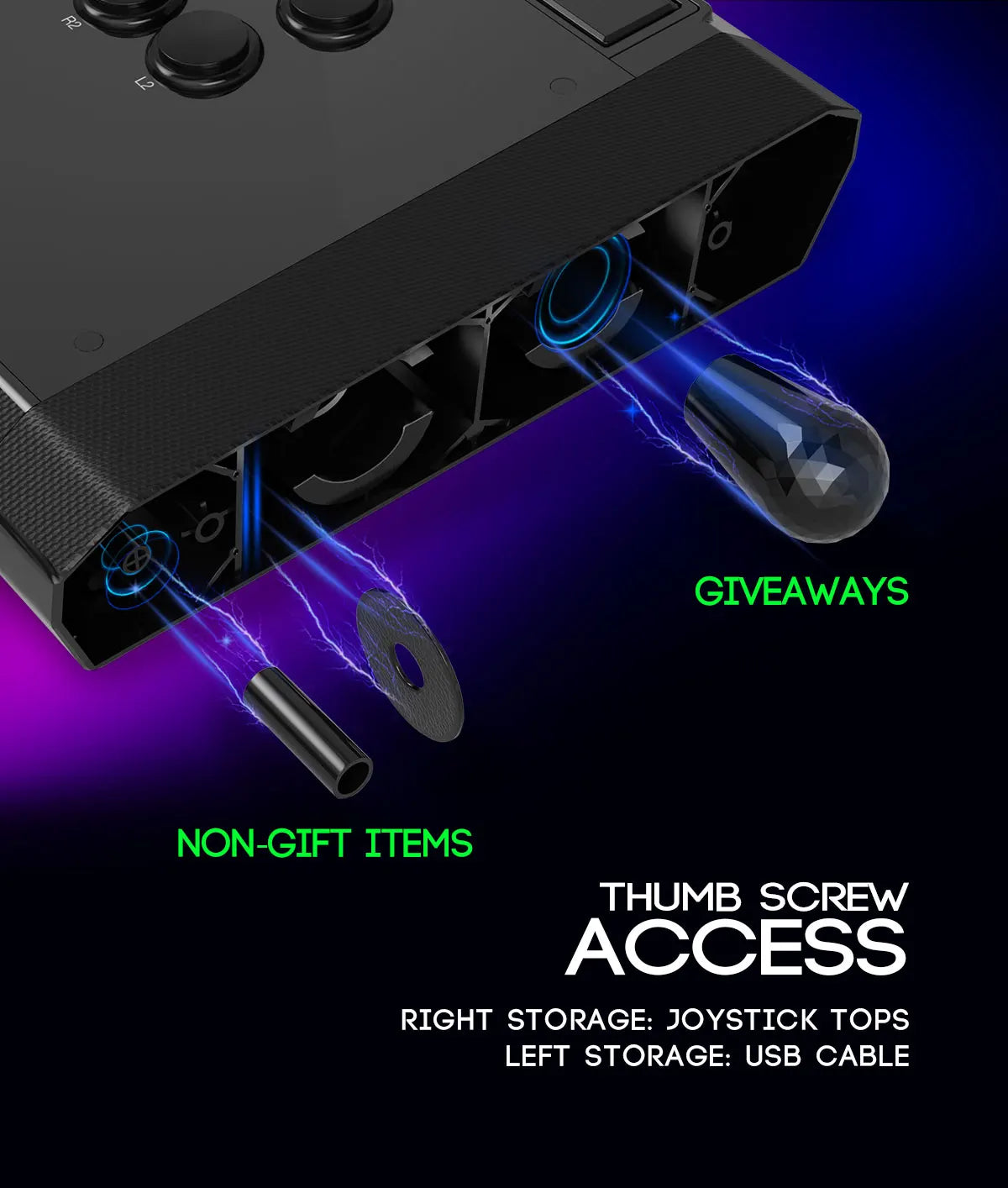 QANBA Q7 Obsidian 2 Arcade Fighting Stick for PC/PS5/PS4