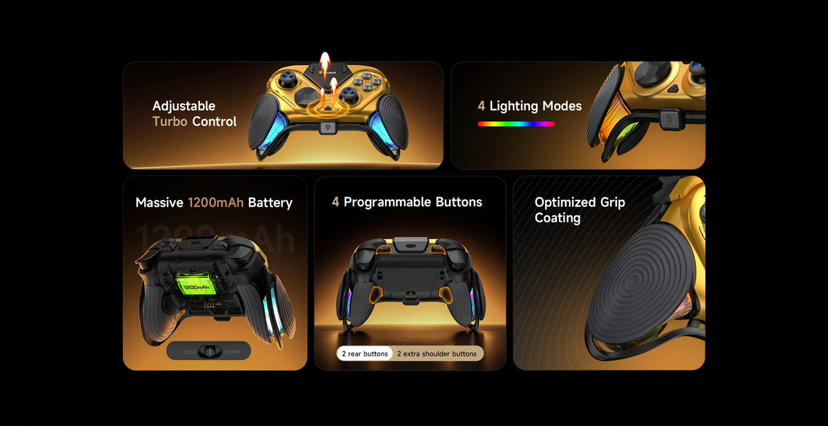 EasySMX Dune 8K Wireless Gaming Controller For PC/Steam/Switch/Android/iOS