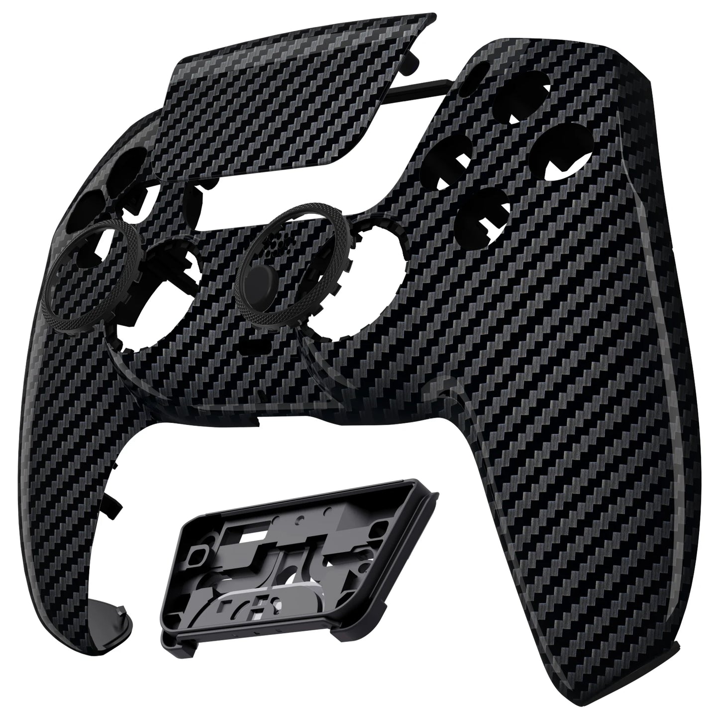eXtremeRate LUNA Redesigned Shell Touchpad for ps5 Controller BDM-010/020/030/040/050 - Graphite Carbon