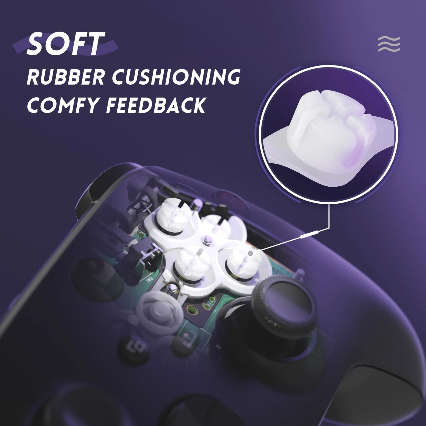 eXtremeRate Clicky Kit V2 for Xbox Core (Xbox Series X|S) / Xbox One S/X Controller, ABXY Keys Mouse Action Buttons Clicky Kit