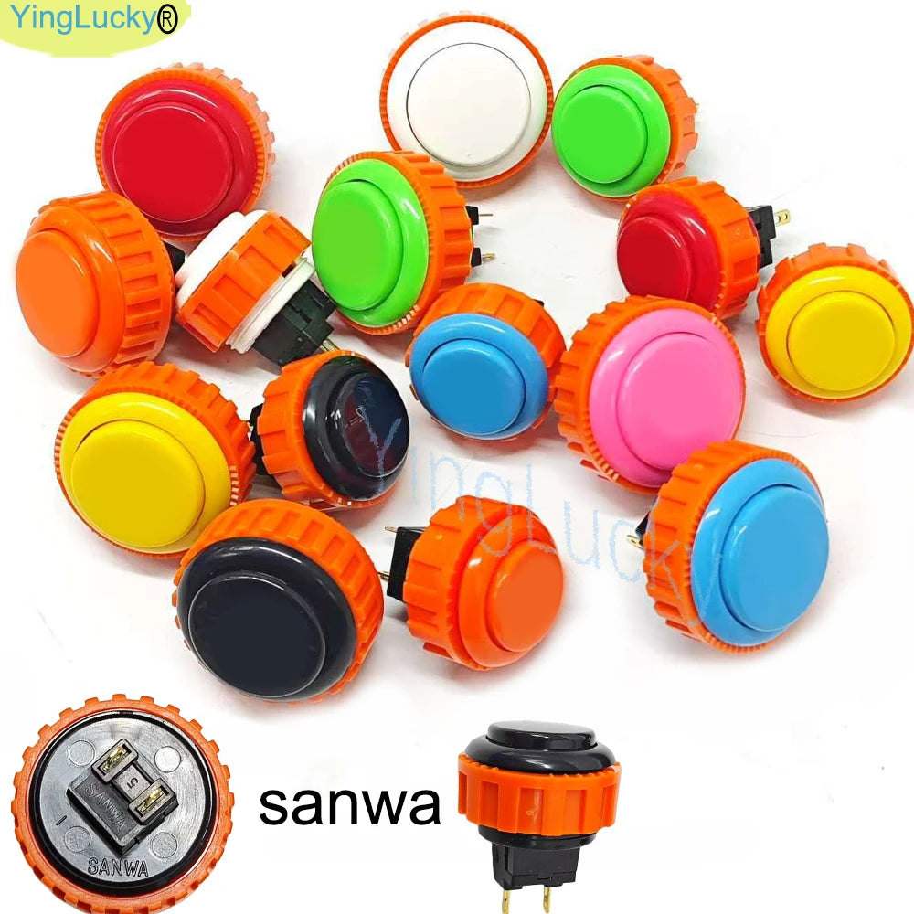 SANWA OBSN 30mm 24mm Original Japan SCREW Type Round Push Button for PC/PS/XBOX/Arcade