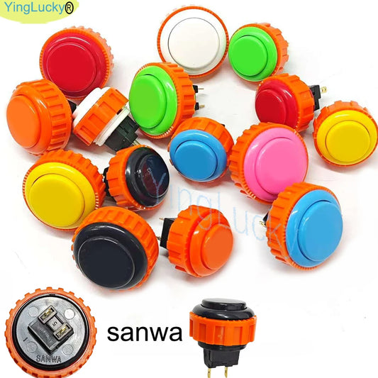 SANWA OBSN 30mm 24mm Original Japan SCREW Type Round Push Button for PC/PS/XBOX/Arcade