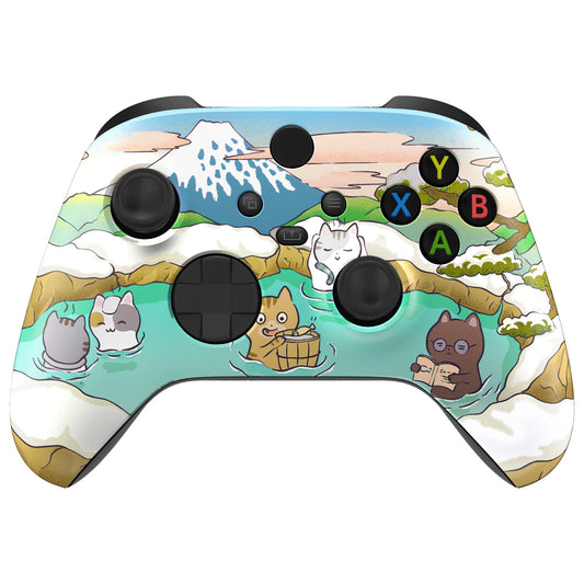 eXtremeRate Replacement Housing Shell Case for Xbox Series X/S (Xbox Core) Controller - Hot Spring Kitties