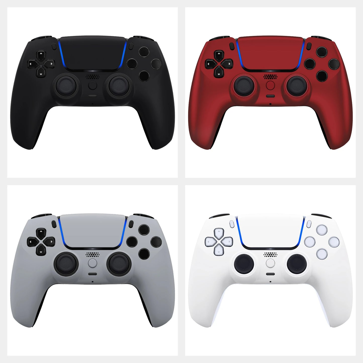 eXtremeRate LUNA Redesigned Replacement Front Shell Touchpad Compatible with ps5 Controller BDM-010/020/030/040/050